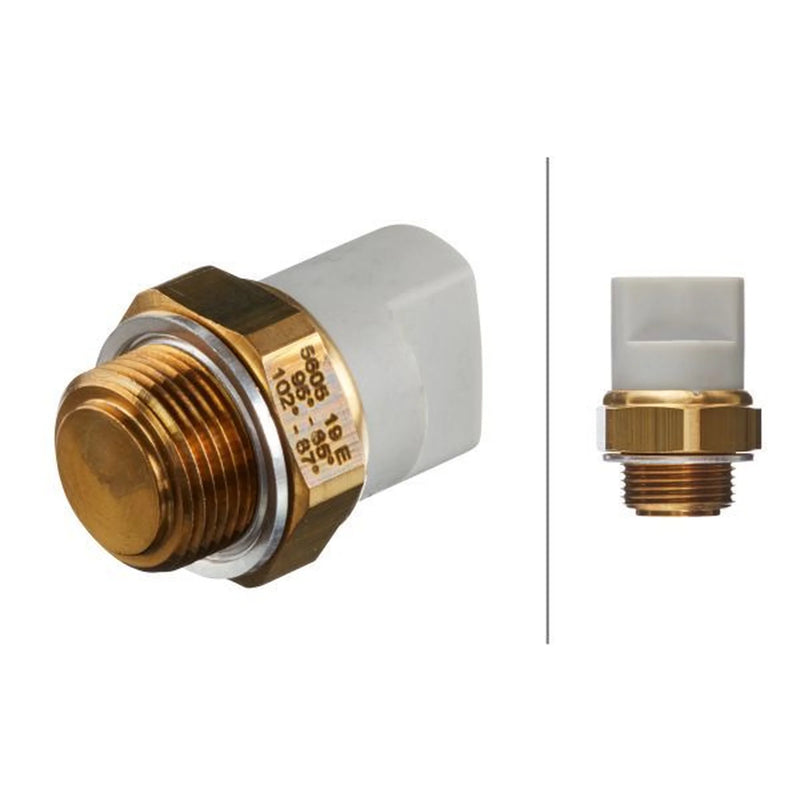 Hella Radiator Fan Temperature Switch Connectors fits Audi 100 C4 1990-1994