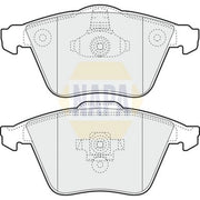 NAPA Front Brake Pad Set NBP1045