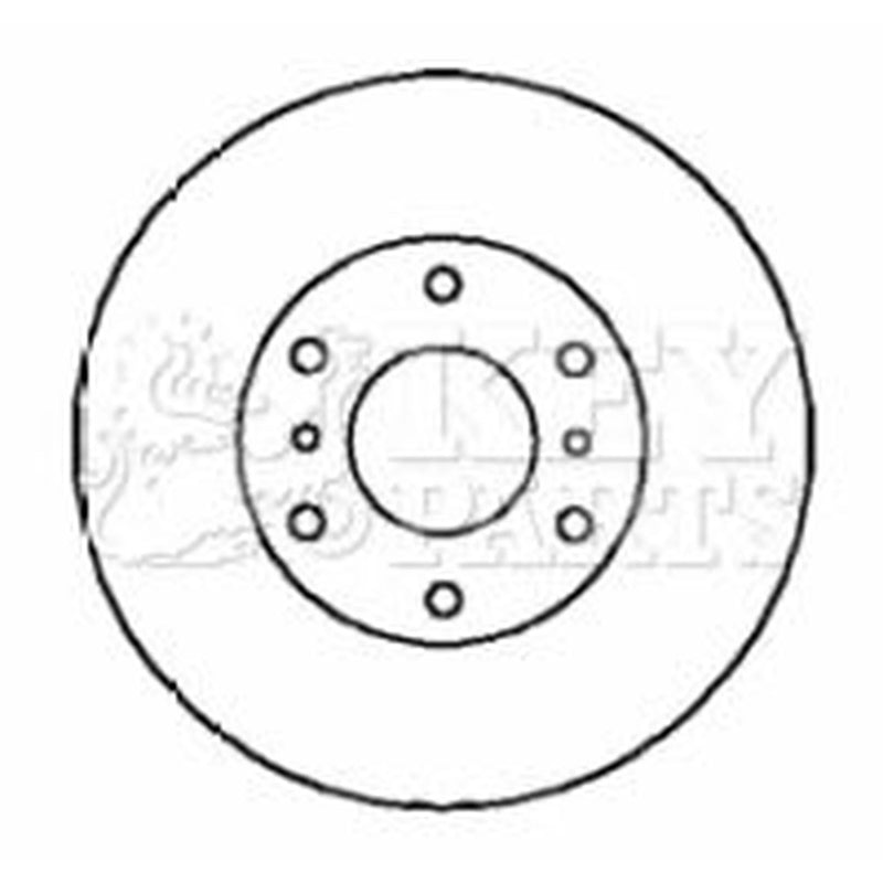 Key Parts Front Brake Vented Discs & Pads fits Mitsubishi Shogun IV 2007 on 3.2