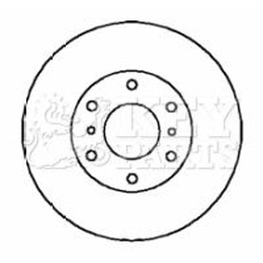 Key Parts Front Brake Vented Discs & Pads fits Mitsubishi Shogun IV 2007 on 3.2