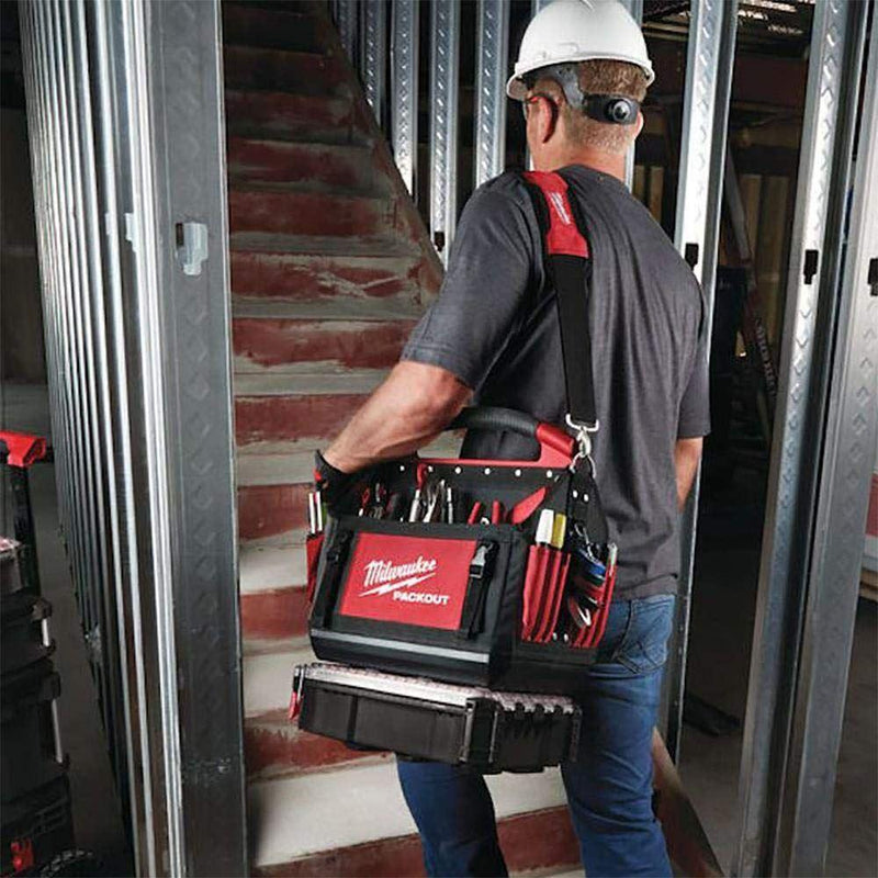 Milwaukee 0 932464084 PACKOUT Tote Tool Bag 25cm, Red Milwaukee - Dynamic Drive