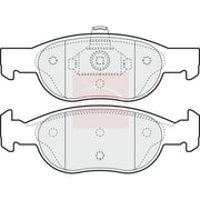 Apec Front & Rear Pads fits Fiat Punto 1994-2000 1.7