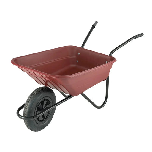 Walsall Boxed 90L Burgundy Polypropylene Wheelbarrow - BSHBURP