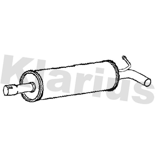 Klarius Box With Centre Pipe Centre fits Audi A3 2013-2020 1.4