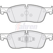 Fahren Front Brake Vented Discs & Pads fits Jaguar Xe 2015 on 2.0