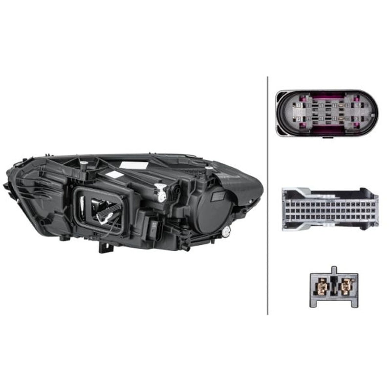 Hella Headlight Headlamp LED Right fits Mercedes-Benz A-Class 2018-2019