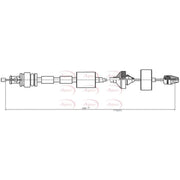 Apec Clutch Control Cable Pull CAB5036