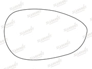 Summit Non-Heated Base Plate With Standard Mirror Glass fits Fiat 500 Punto 05 on RHS Summit - Bars 4 Cars