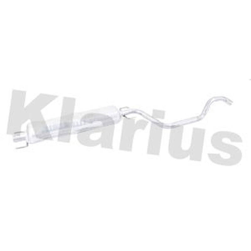 Klarius Box With Centre Pipe Centre fits Opel Zafira A 2000-2005 2.2