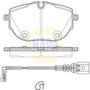 NAPA Front Brake Pad Set fits VW California T6 Camper 2015-2024 2.0