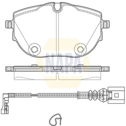 NAPA Front Brake Pad Set NBP1928