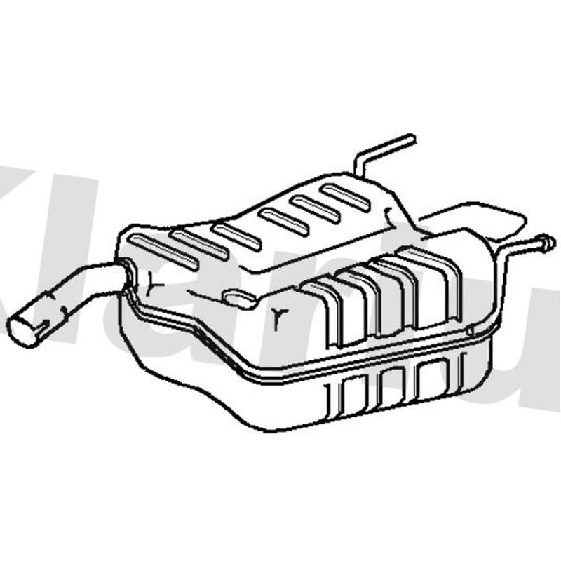Klarius Box With Tail Pipe Rear fits Saab 9-3 2004-2015 1.8
