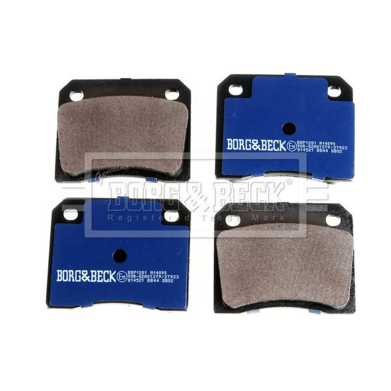 Borg & Beck Rear Brake Vented Discs & Pads fits Ac Me 1979-1986