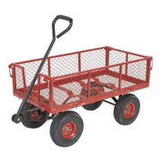 Sealey Platform Truck with Removable Sides Pneumatic Tyres 200kg Capacity CST997 Sealey - Dynamic Drive