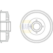 NAPA Brake Drum Assembly Rear NDR1012