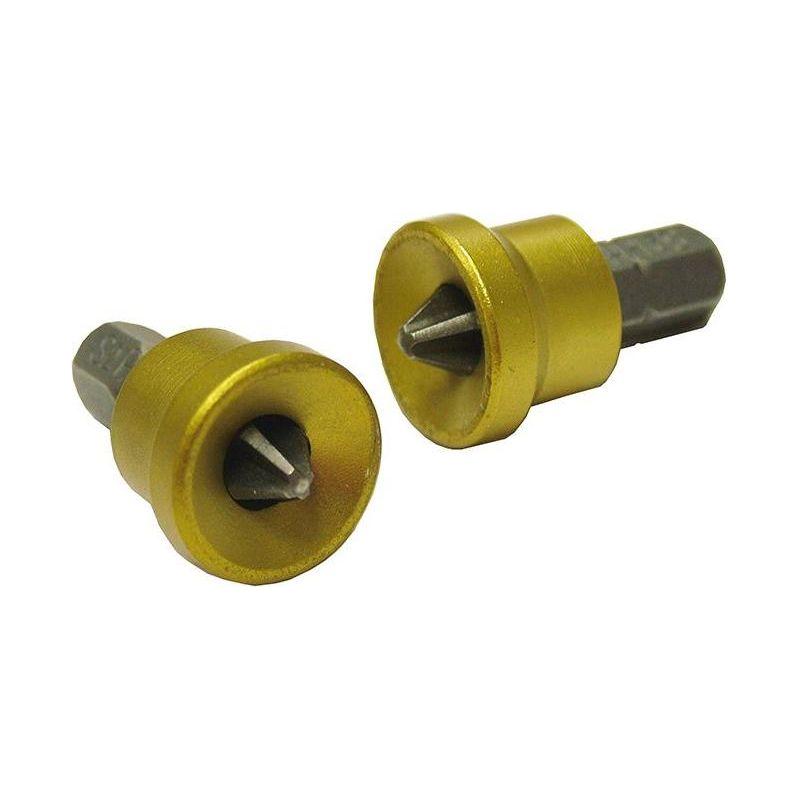 Faithfull Drywall Screwdriver Adaptor + PH2 Bits (2) Faithfull - Town Tools