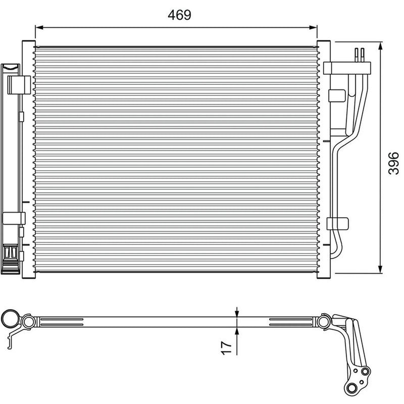 Valeo Air Conditioning Condenser 814070