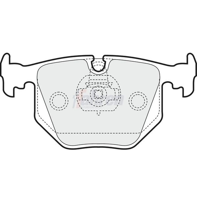 Fahren Rear Brake Solid Discs & Pads fits BMW X5 2000-2006 3.0 4.4