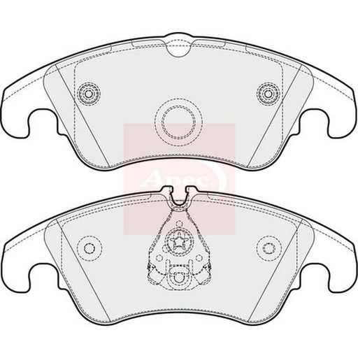 Apec Front Brake Pad Set fits Ford Focus II 2009-2011 2.5