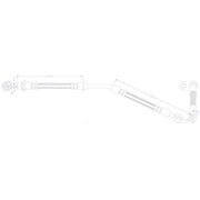 Juratek Brake Hydraulic Hose Line Front Right fits Toyota Yaris Hatchback