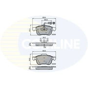 Comline Front Brake Discs & Pads fits Alfa Romeo Giulietta 2010-2020