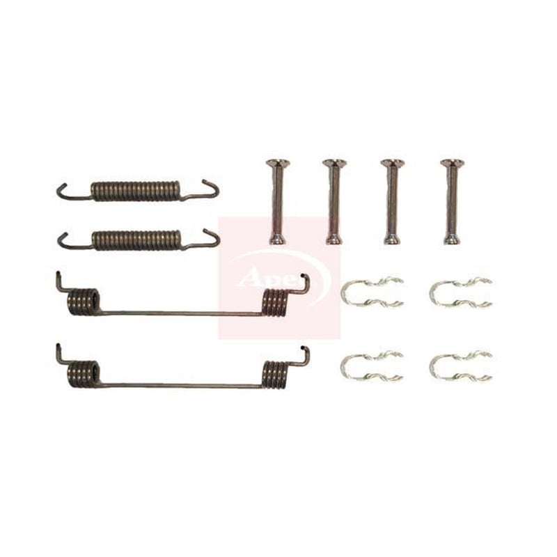 Apec Brake Shoe Accessory Kit Rear fits Fiat 500 2007 on 1.2 1.3