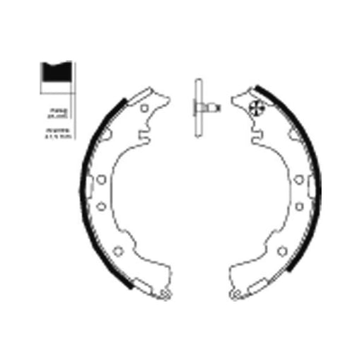 Mintex Brake Shoe Set Axle Kit fits Daihatsu Terios 2005-2006 1.3 1.5
