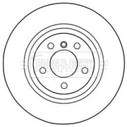 Borg & Beck Front Vented & Rear Vented Brake Discs & Pads fits BMW X4 2015-2018