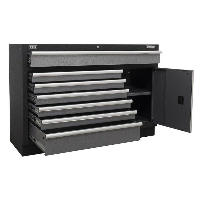 Sealey Modular 7 Drawer Floor Cabinet 1360mm APMS64 Sealey - Dynamic Drive