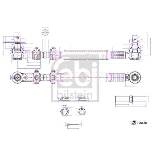Febi Centre Rod Assembly Front 196630