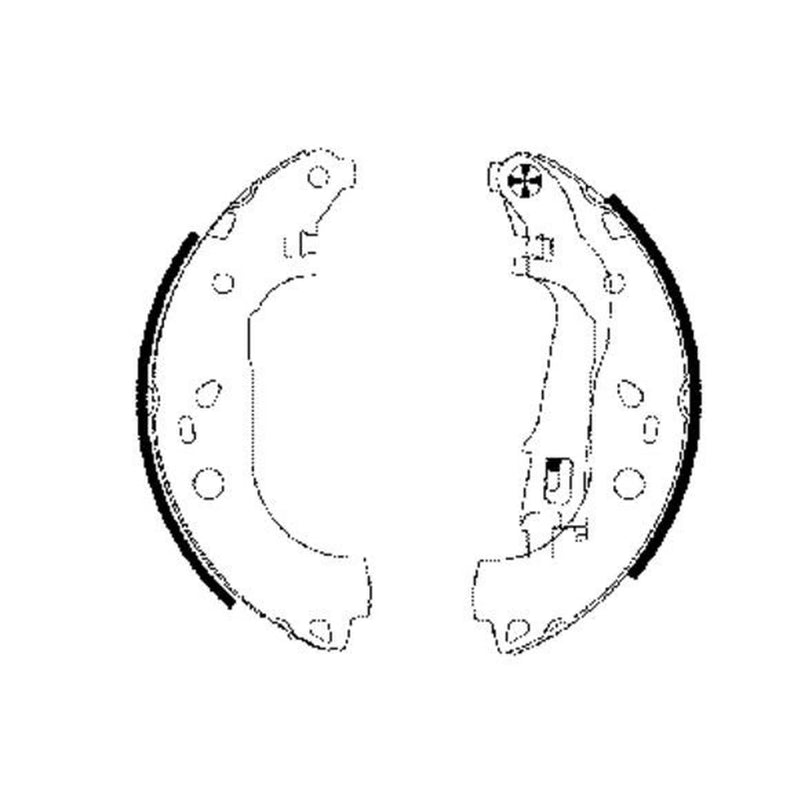 Mintex Brake Shoe Set Axle Kit fits Cadillac Cts 2002-2007 3.2