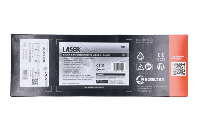 Laser Touch-E Insulated Gloves Class 0 - Small (8) 8925 Laser - Dynamic Drive