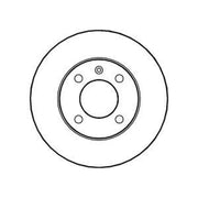 Abtex 2 x Vented Front Brake Discs BD583V-x2