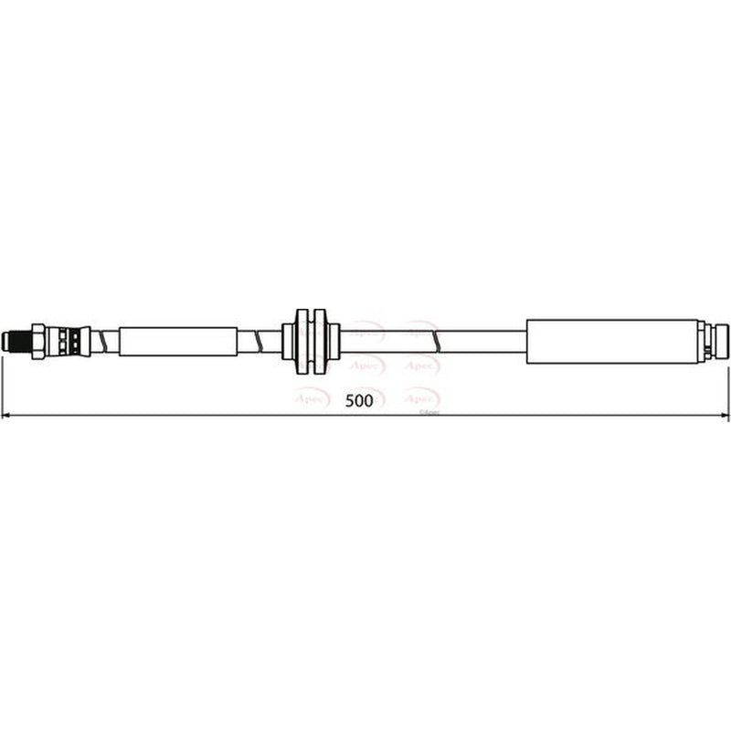 Apec Brake Hydraulic Hose Line Rear fits Ford Kuga I 2008-2012 2.0 2.5