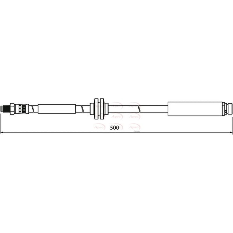 Apec Brake Hydraulic Hose Line Rear HOS3930