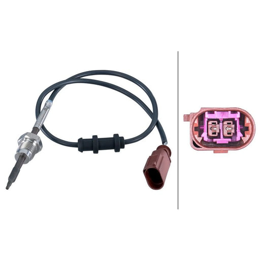 Hella Exhaust Gas Temperature Sensor after soot particulate fi fits VW Passat B6