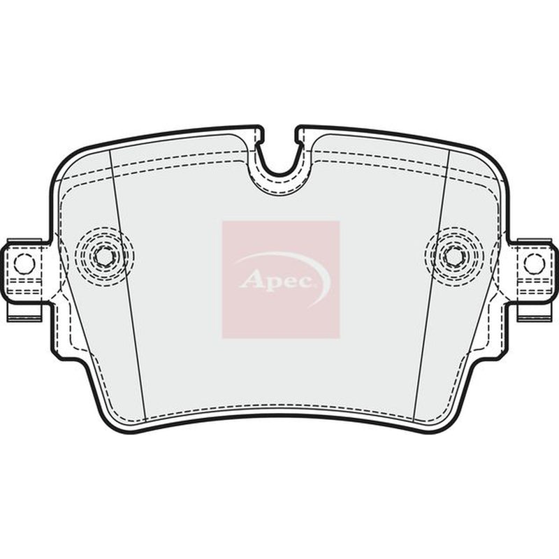 Apec Rear Brake Pad Set fits Jaguar F-Type 2012-2016 3.0 5.0