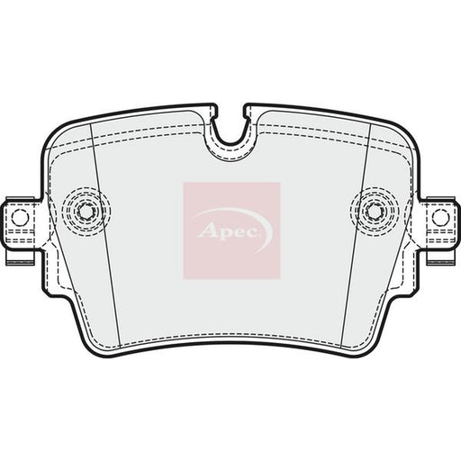 Apec Rear Brake Pad Set fits Jaguar F-Type 2012-2016 3.0 5.0