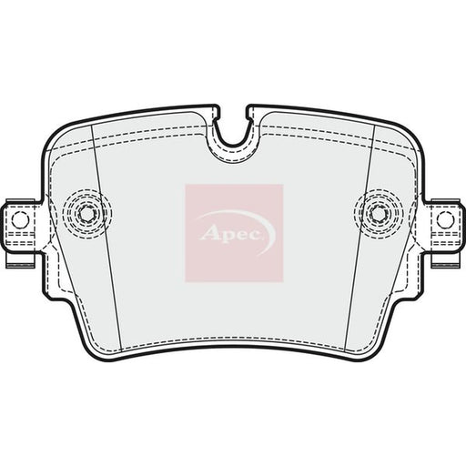 Apec Rear Brake Pad Set PAD2046