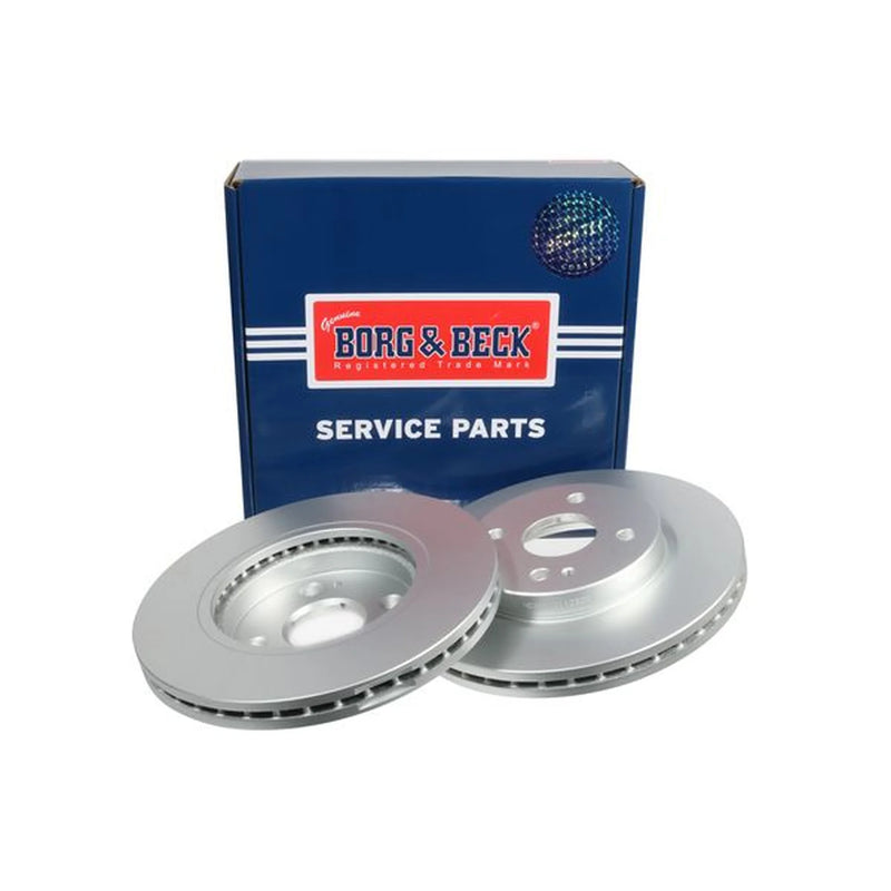 Borg & Beck Front Brake Discs & Pads fits Mazda 2 2007-2015 1.3 1.4 1.5 1.6