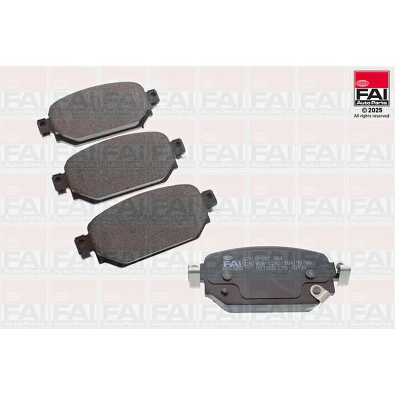 FAI Rear Brake Pad Set fits Mazda 3 2013-2019 1.5 2.0 2.2