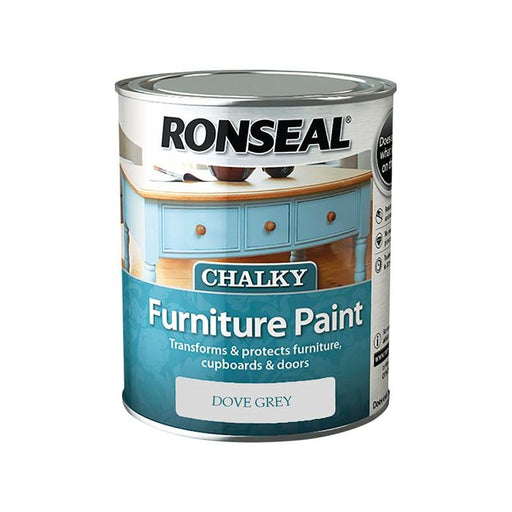 Ronseal Chalky Furniture Paint Dove Grey 750ml Ronseal - Dynamic Drive