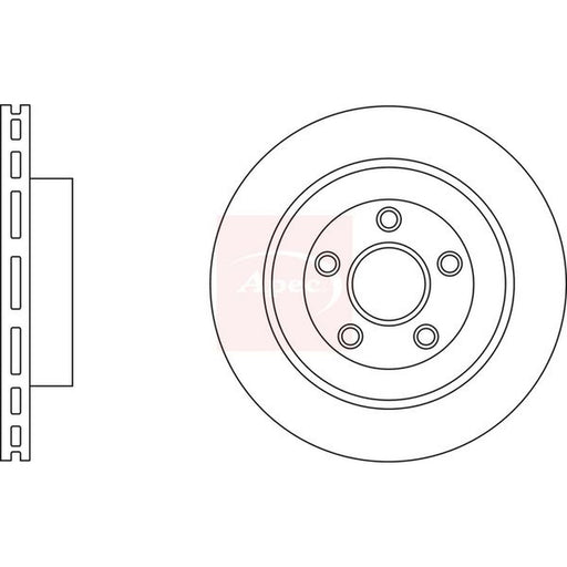 Apec 2 x Vented Brake Discs fits Jaguar S-Type II 1999-2007 3.0