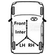 First Line Handbrake Cable Left Rear fits Mercedes-Benz Vito / Mixto 2011-2014