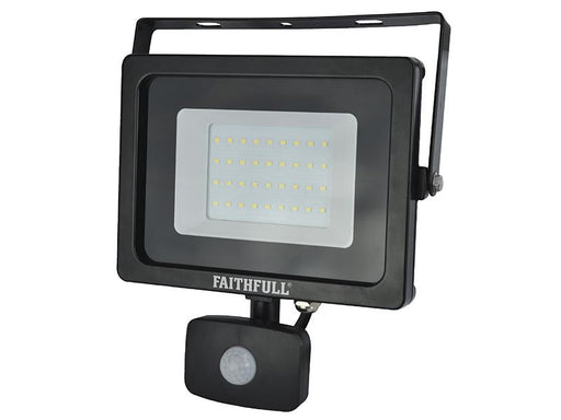 Faithfull Power Plus SMD LED Security Light with PIR 30W 2400 lumen 240V Faithfull Power Plus - Dynamic Drive