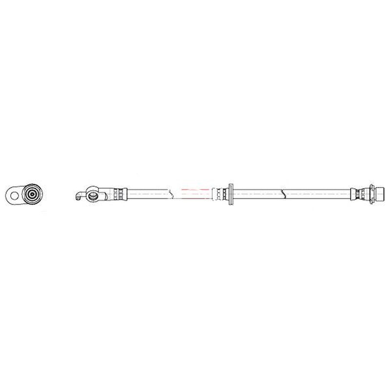 Apec Brake Hydraulic Hose Line Front Left fits Lexus Ux 2018 on