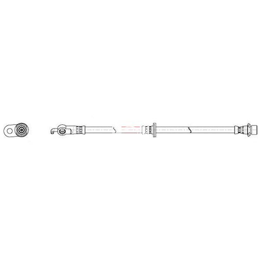 Apec Brake Hydraulic Hose Line Front Left fits Lexus Ux 2018 on