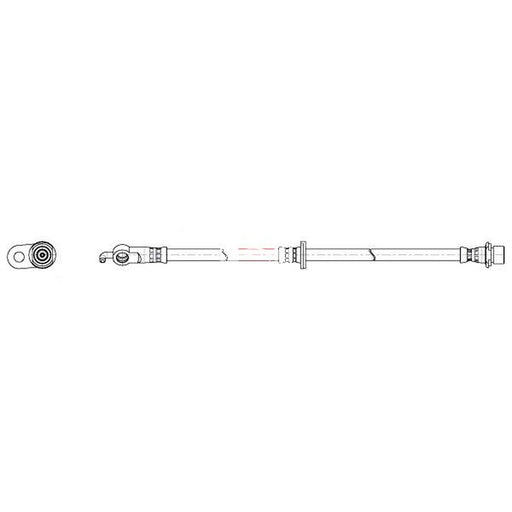 Apec Brake Hydraulic Hose Line Front Left HOS4534