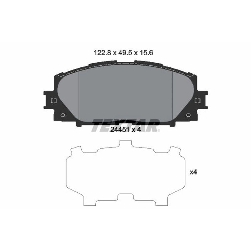 Textar Front Brake Pad Set 2445101