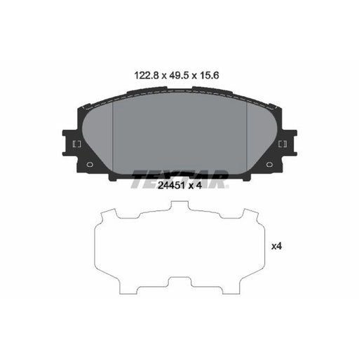Textar Front Brake Pad Set 2445101